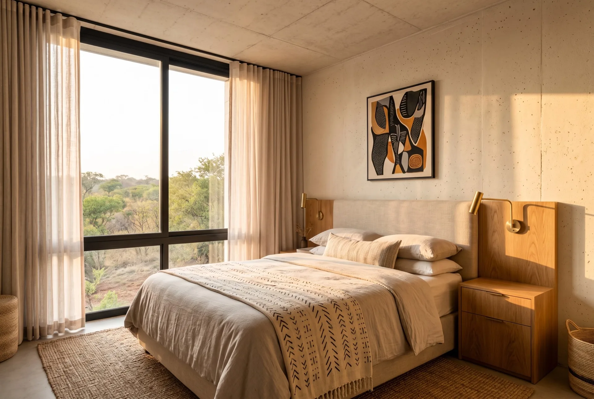 One-bedroom bedroom.
