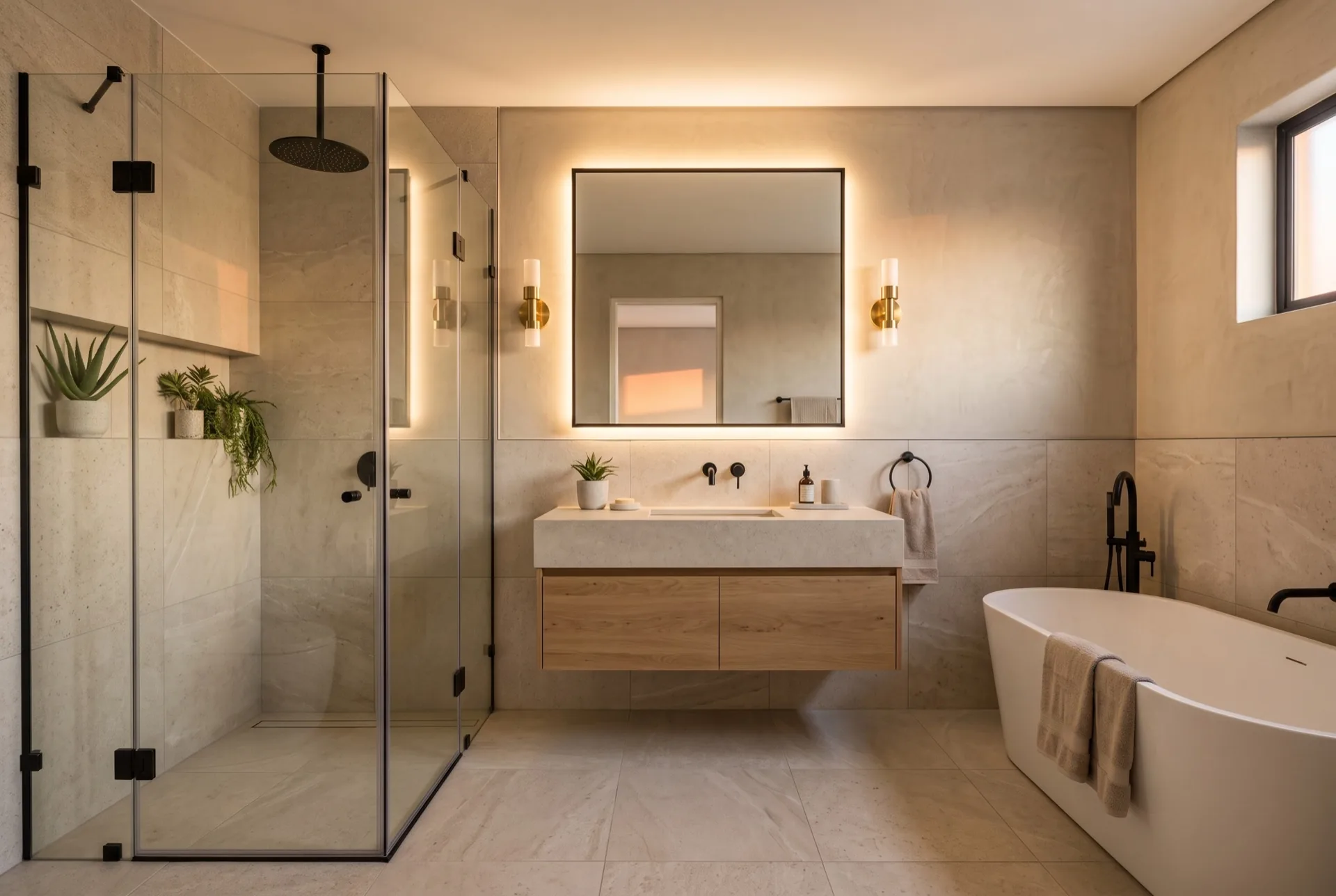 Three-bedroom family bathroom.