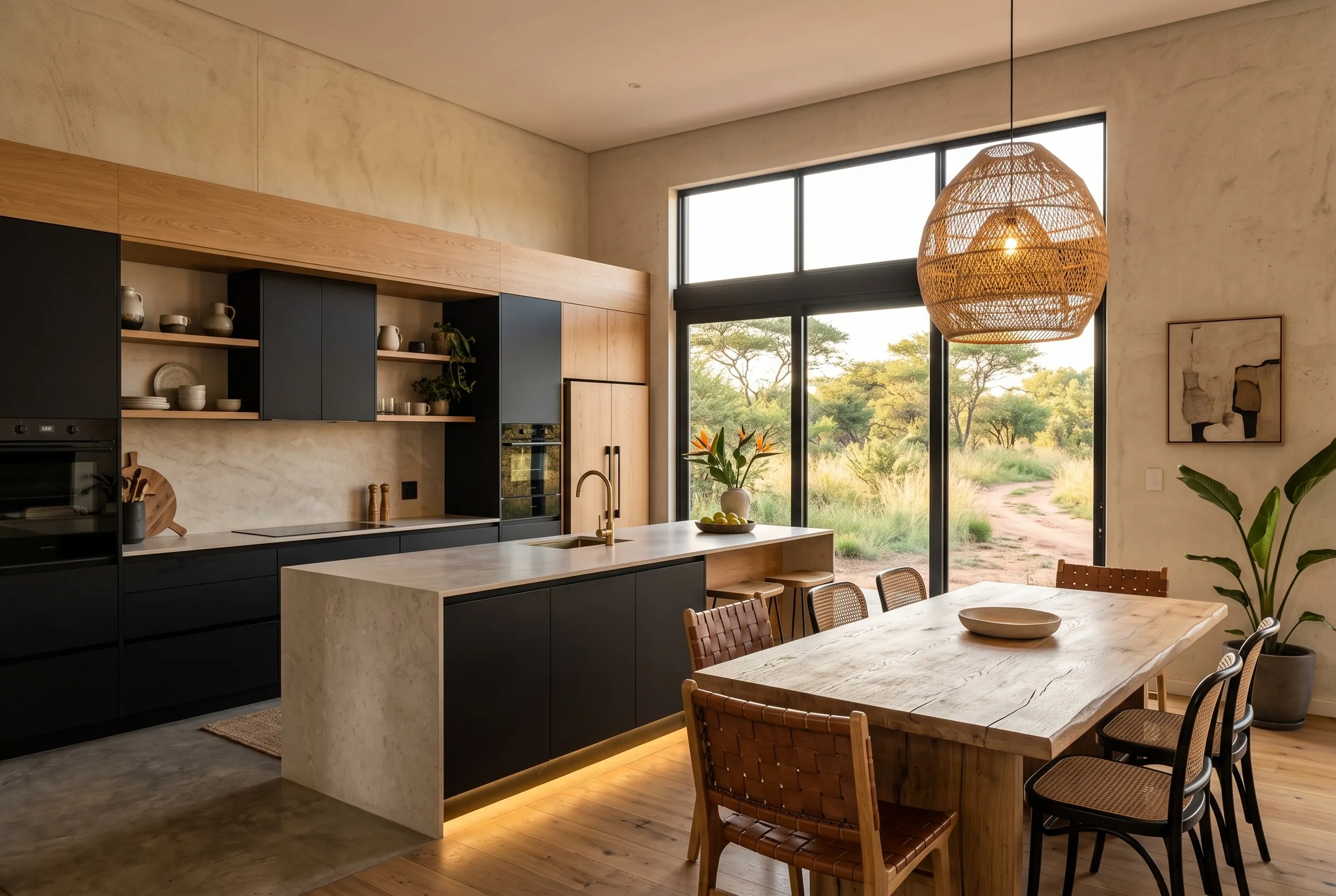 Kitchen and dining area.